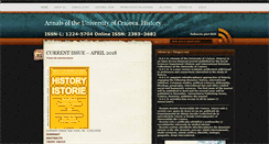 Desktop Screenshot of istoriecraiova.ro